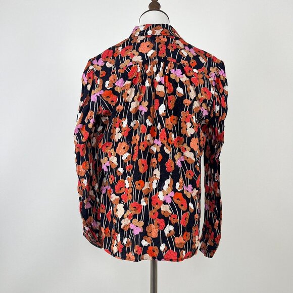 $375 NWOT See By Chloé Floral Top Blouse Shirt Long Sleeve Size 40 Button Up - Picture 5 of 10